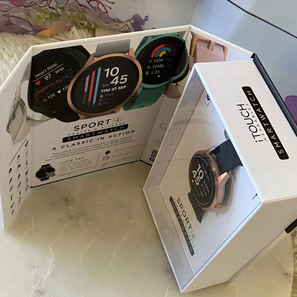NWT iTouch Sport 4 Fitness Smart Watch Black - Image 3