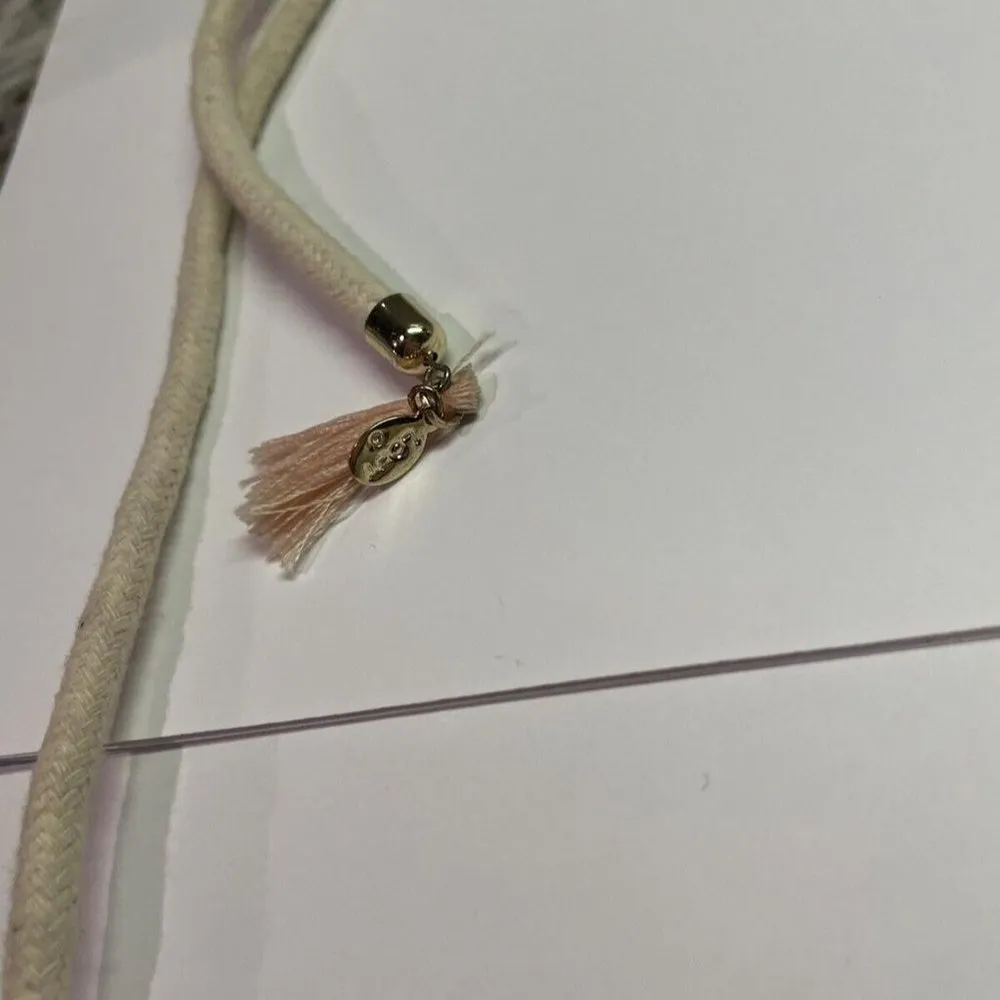 Signed LOFT Beaded Long Rope Chain Statement Necklace - Image 3