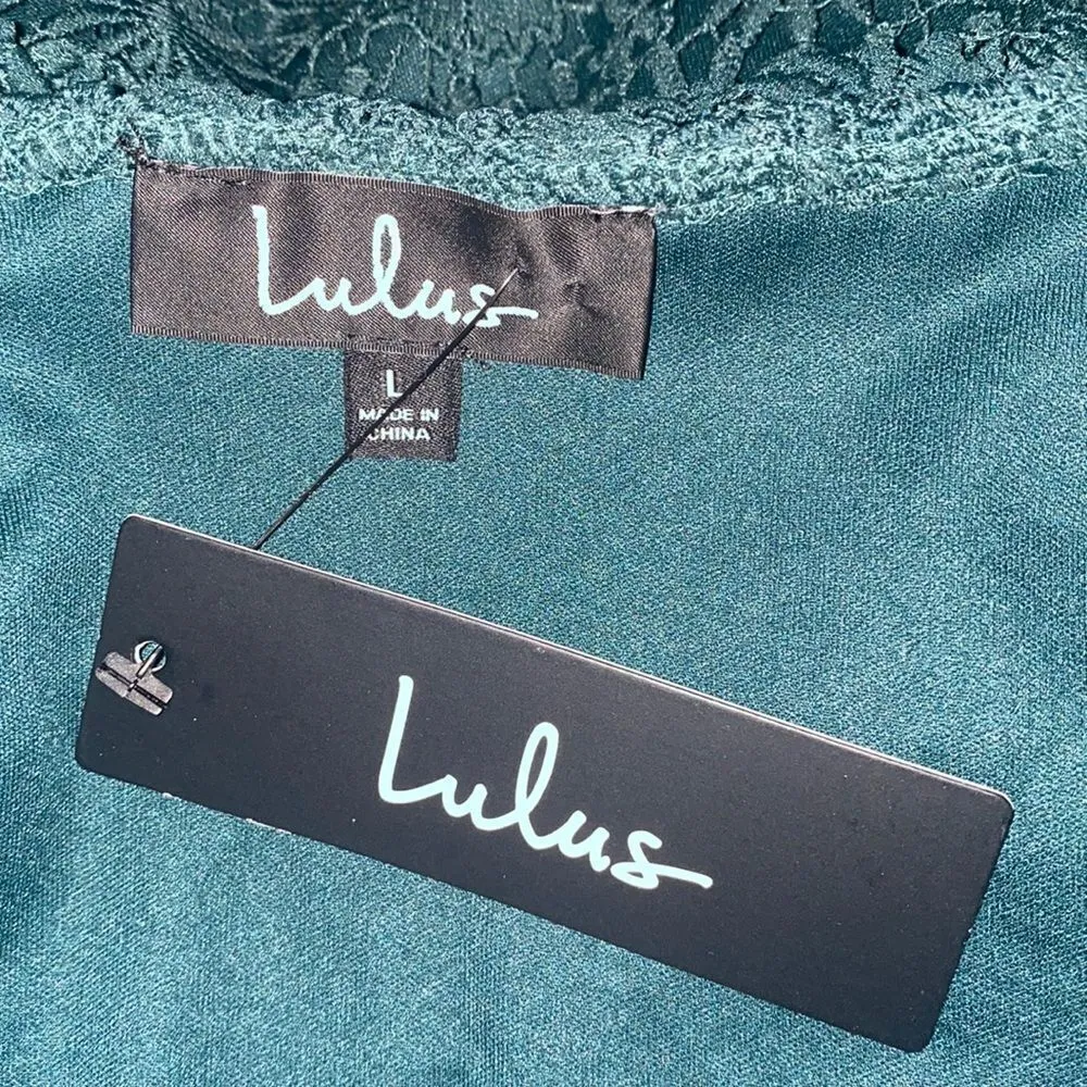 ✨HP✨Crochet Cutie Forest Green Crochet Lace Off-the-Shoulder Dress✨ - Image 6