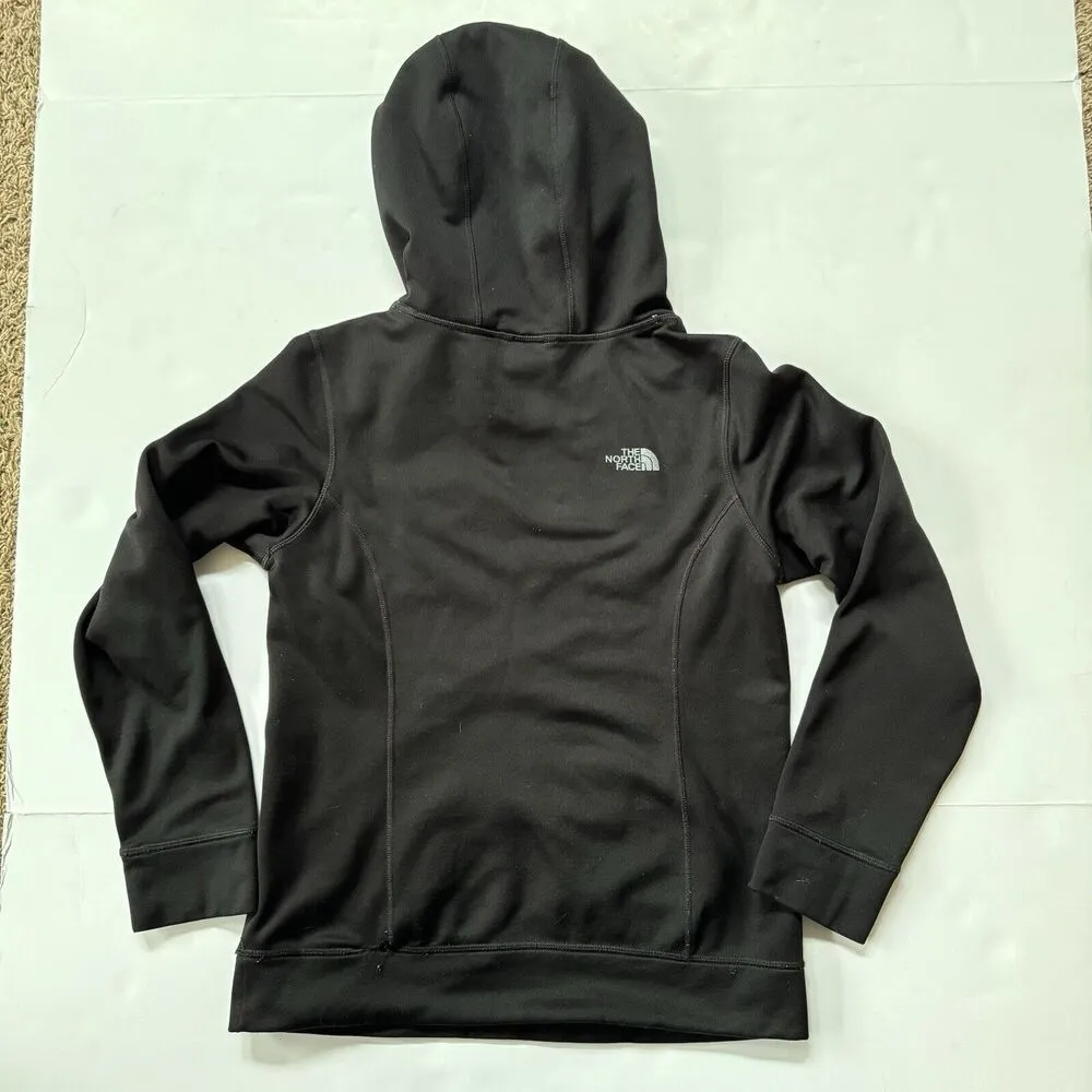 The North Face Hoodie Womens Small Black Sweatshirt Long Sleeve Big Graphic - Image 2