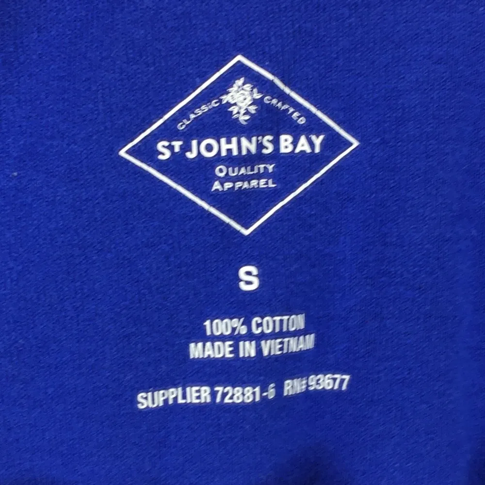 ST. JOHN’S BAY Royal Blue Short Sleeve Shirt Small - Image 8