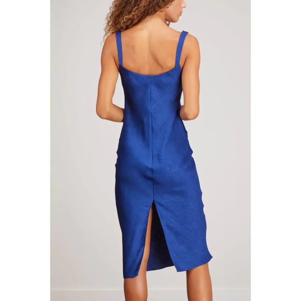 baum und pferdgarten Agamora Midi Slip Dress Dress Blue Womens Size 40 US 8 - Image 7