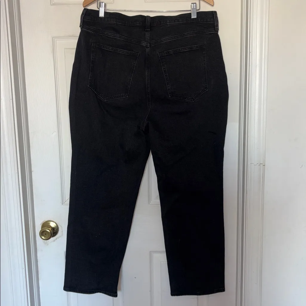 Abercrombie & Fitch Curve Love Ankle Straight Ultra High Rise Jeans Size 16 - Image 3