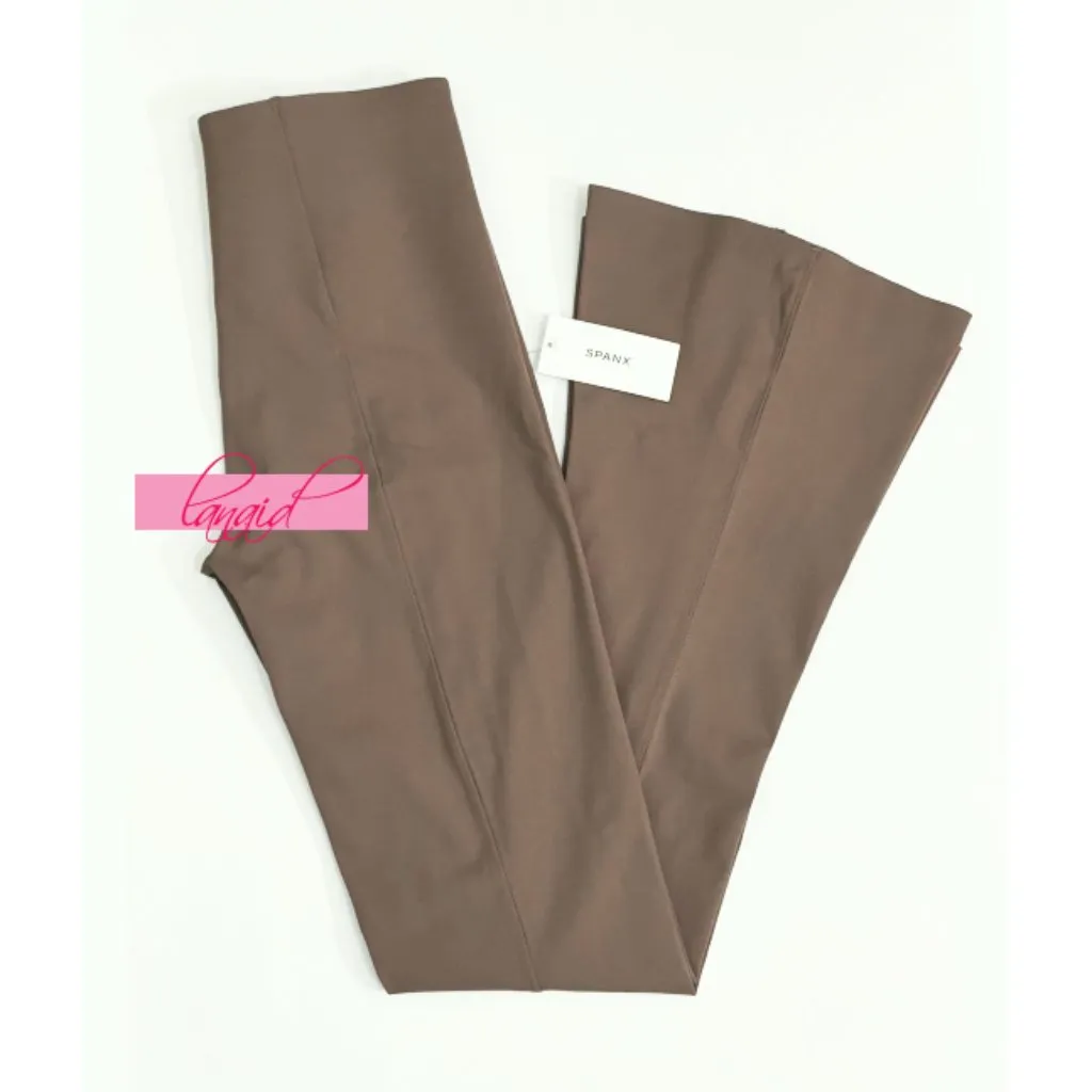 Spanx SPANXshape CoreLuxe Micro Flare Pants w/Mid-Tummy Compression Smoke Seamed - Image 6