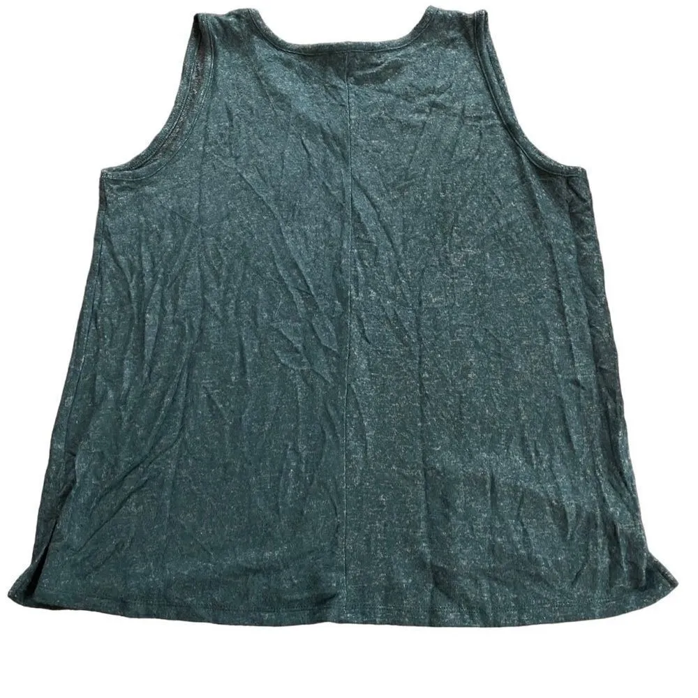 Lane Bryant NWT sweater tank top blue green Heather size 14/16 - Image 2
