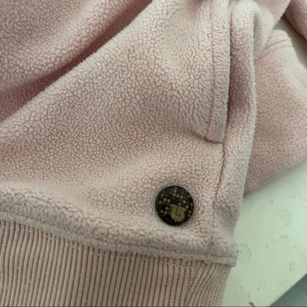 BURTON Fleece Pullover Snowboard Quarter Zip Pink Womehs Size Small - Image 10