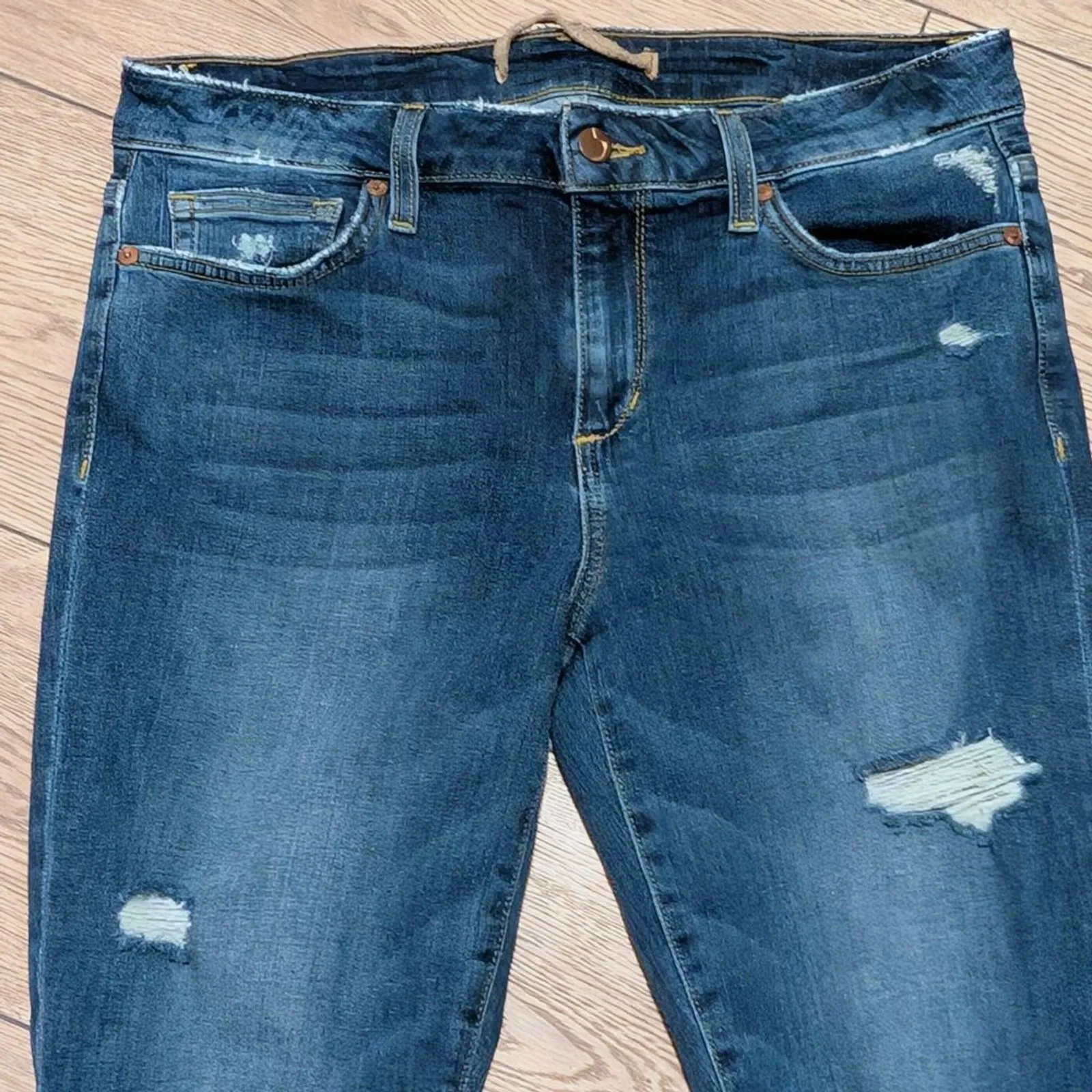 Joe's Jeans Womens 30‎ Mayra Skinny Leg Ripped Distressed Denim Pants - Image 2