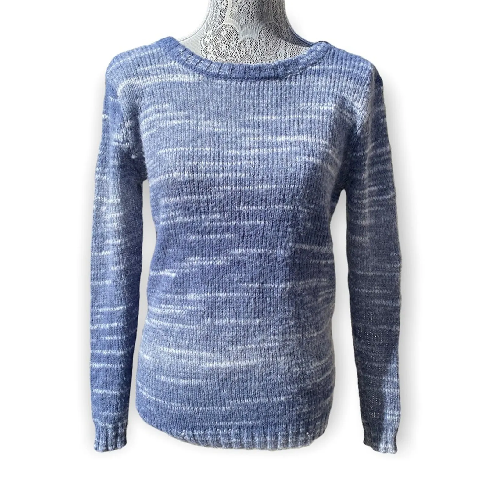 RUBBISH Womens Wool Blend Backless Spacedye Long Sleeve Sweater Top Size XS - Image 3