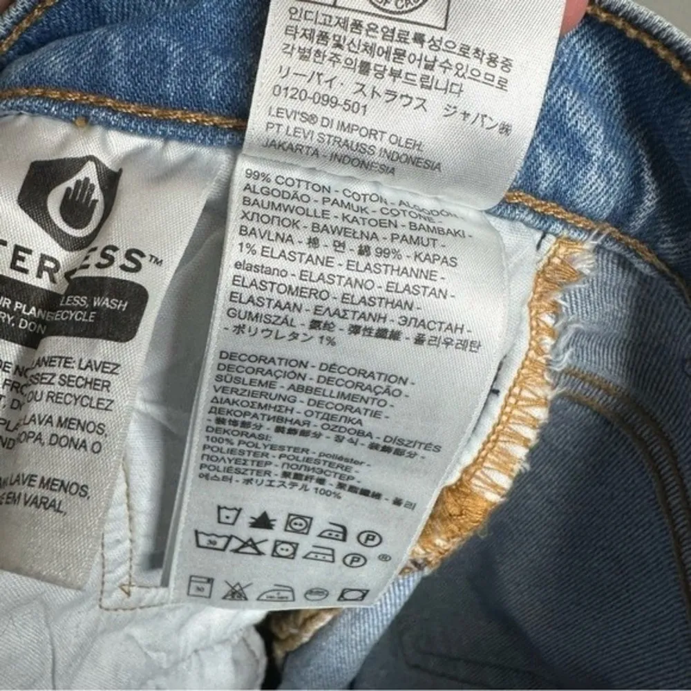 501 Del Norte Embroidered Light Wash High Waist Jeans sz 25 western boho - Image 11