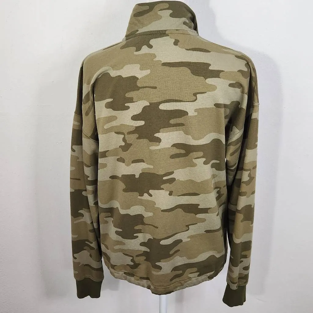 AnyBody Green Camo Pullover Size XXS Sporty Camo Top - Image 5