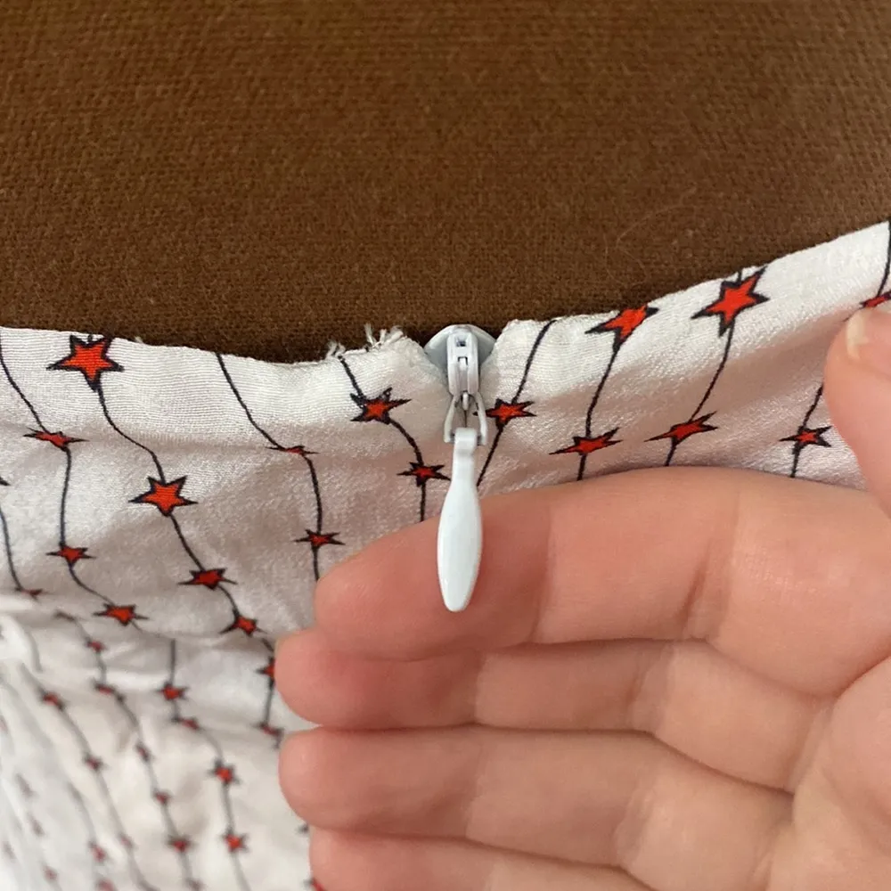 La Ligne Stars and Stripe tie dress white midi size XS - Image 8