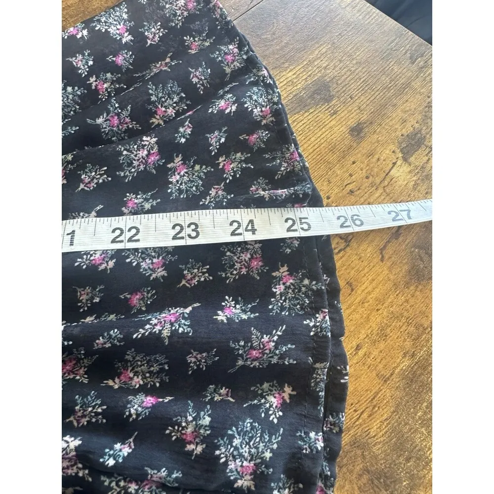 American Eagle Womens Blouse XS Floral Bohemian Bell Sleeve Fairycore Festival - Image 14