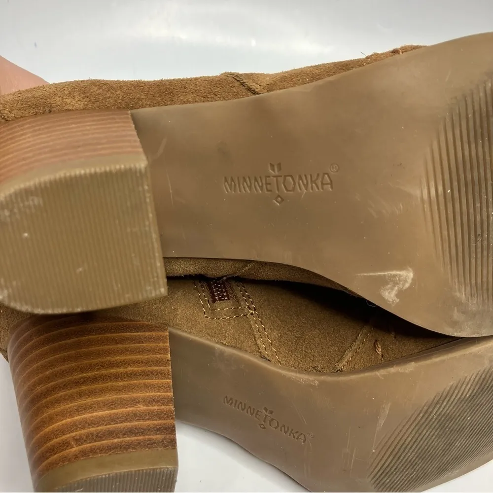 Minnetonka Women’s Melissa Bootie suede leather size 9‎ - Image 8