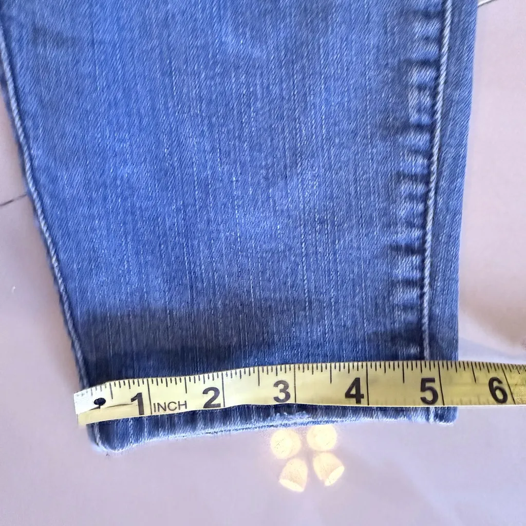 Torrid  Dark Blue Distressed Skinny Jeans - Image 4