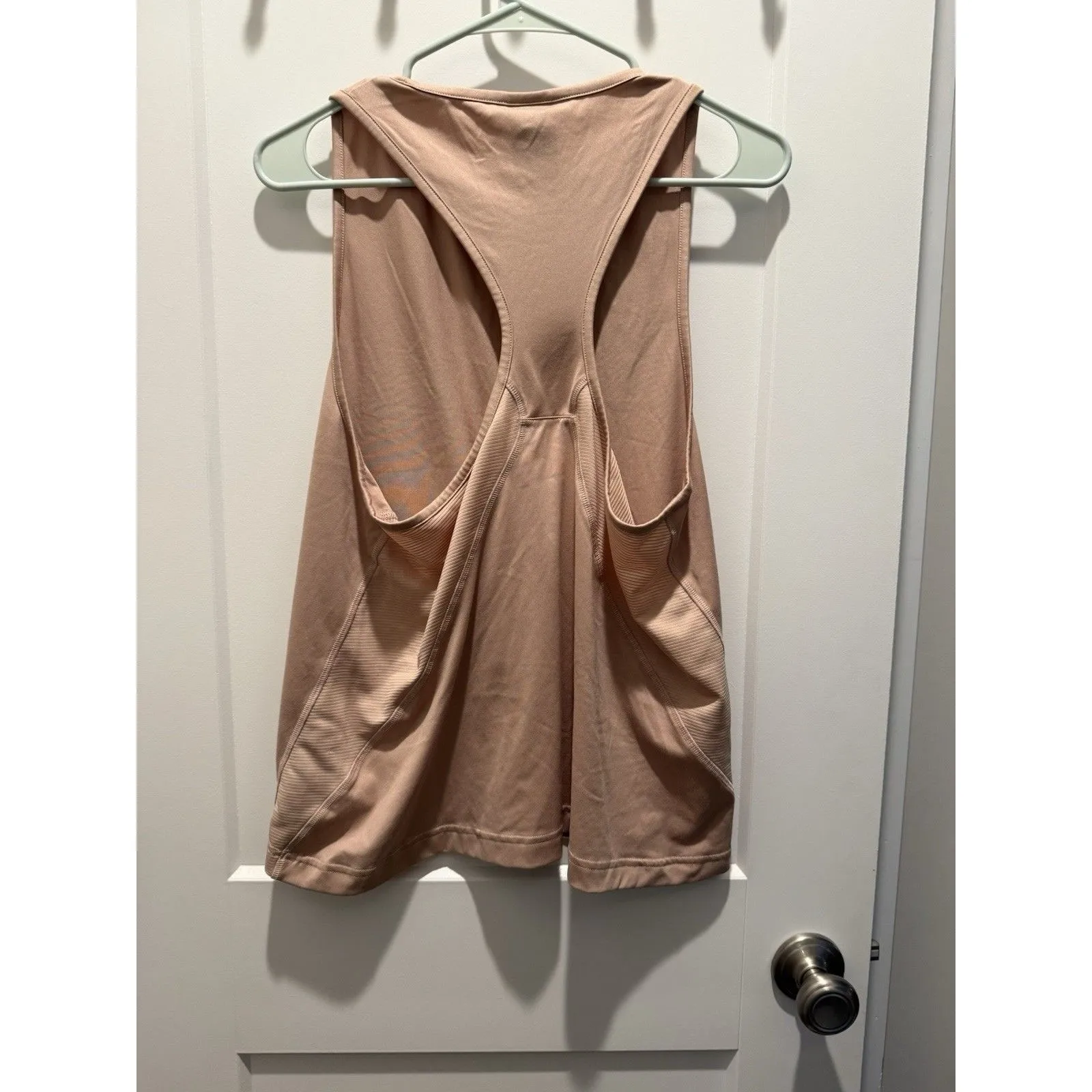 Women’s Adidas Tank Top X Zoe Saldana Collection Size M Ash Pearl Blush - Image 5