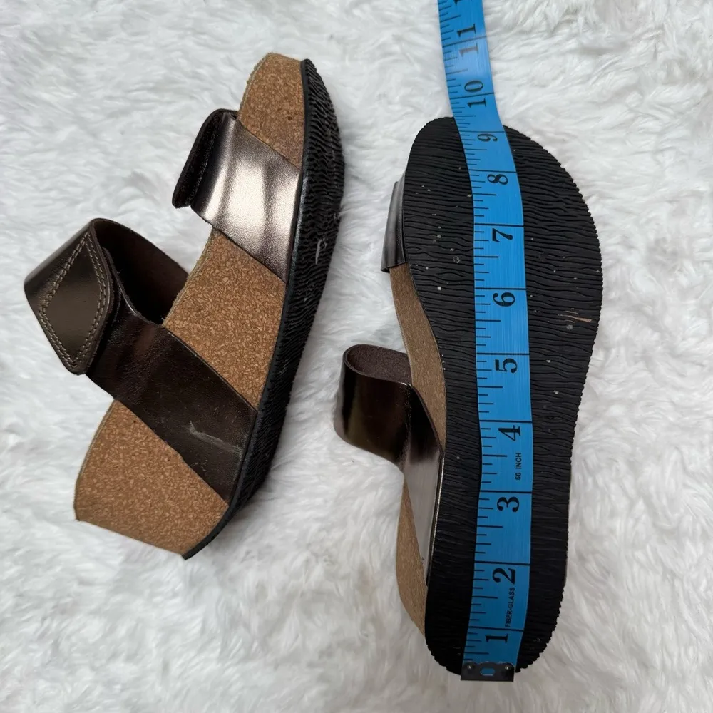 Eric Michael  Brown Platform Sandals Size 6 - Image 11