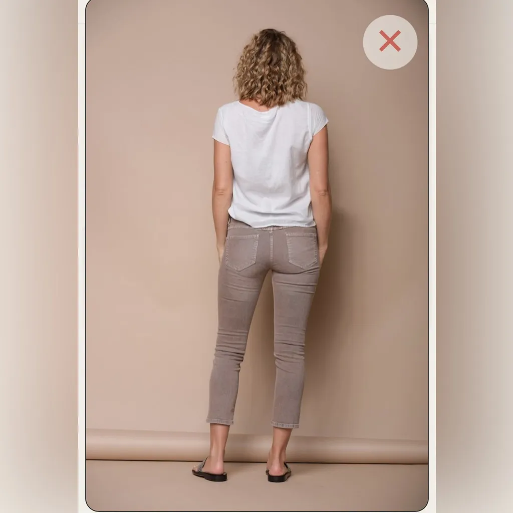 Closed Starlet Women Denim Cropped Jean,Size 28,made in Italy Tan - Image 7