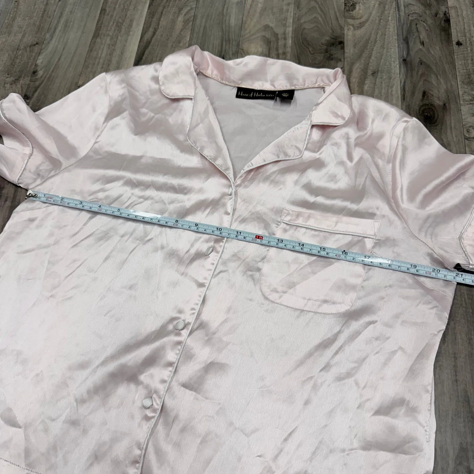 House of Harlow 1960 pink satin sleep pj top Size M - Image 5