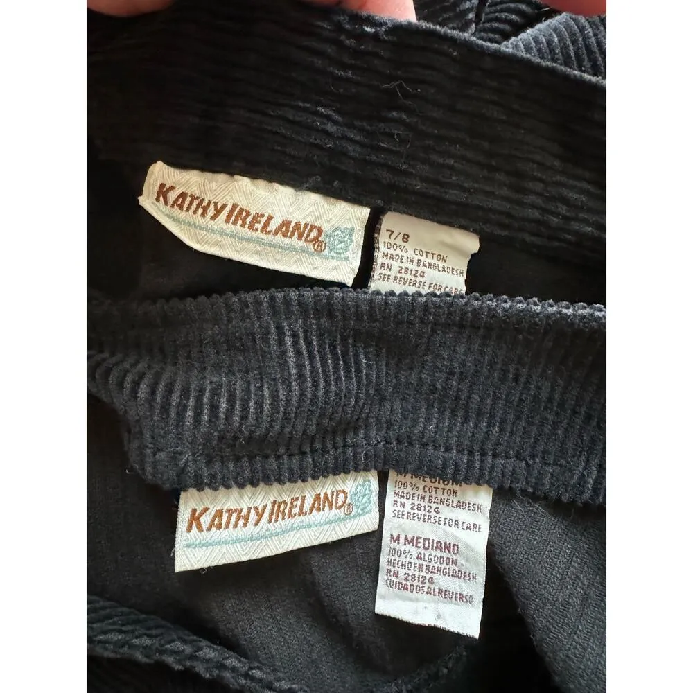 Y2K Vintage Corduroy Vest & High Waisted Pants by Kathy Ireland set size Medium - Image 12