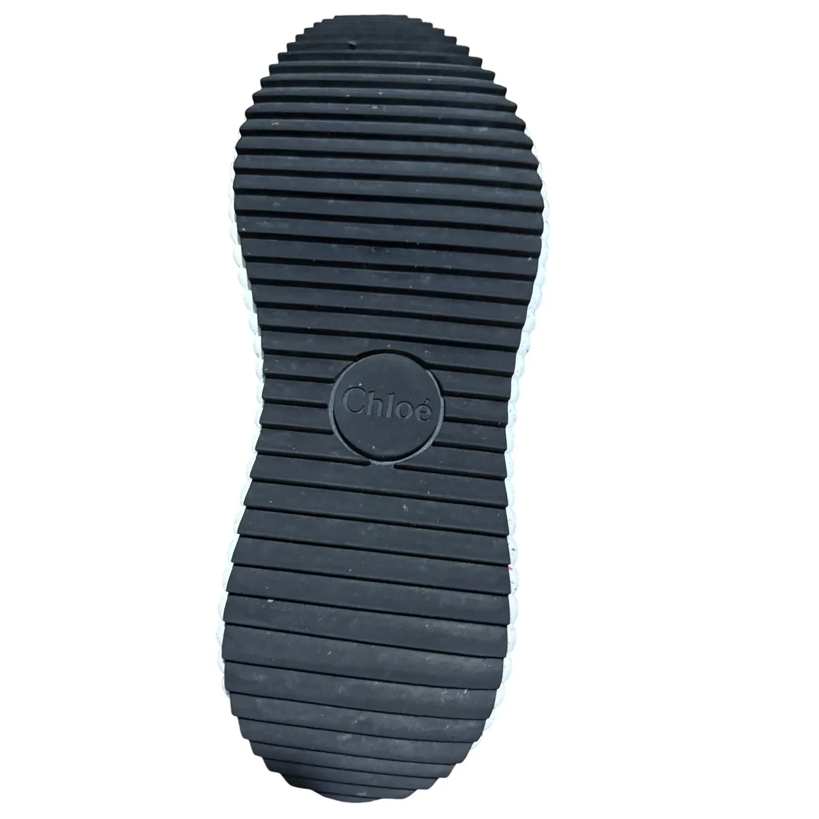 Chloe Nama Sneakers Multi Color Mesh Leather Woven Detail Size 41 - Image 15