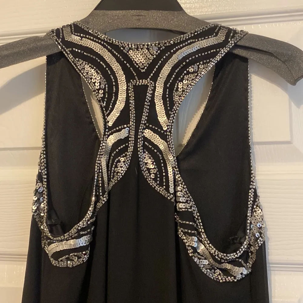 Angie Women’s Black Beaded Evening Dress - Image 6