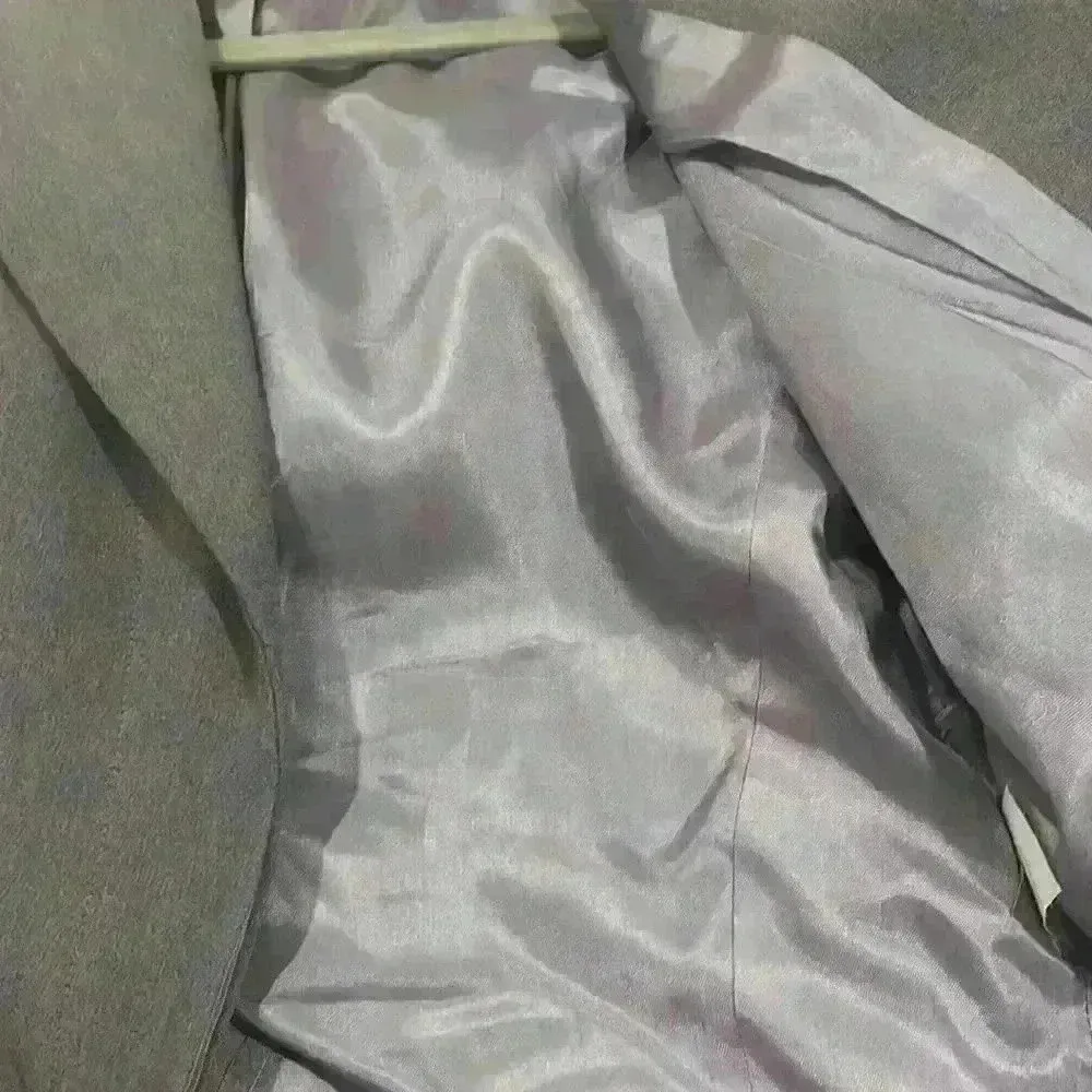 Women's Bloomingdales light purple cropped tie waist blazer size 4 - Image 9