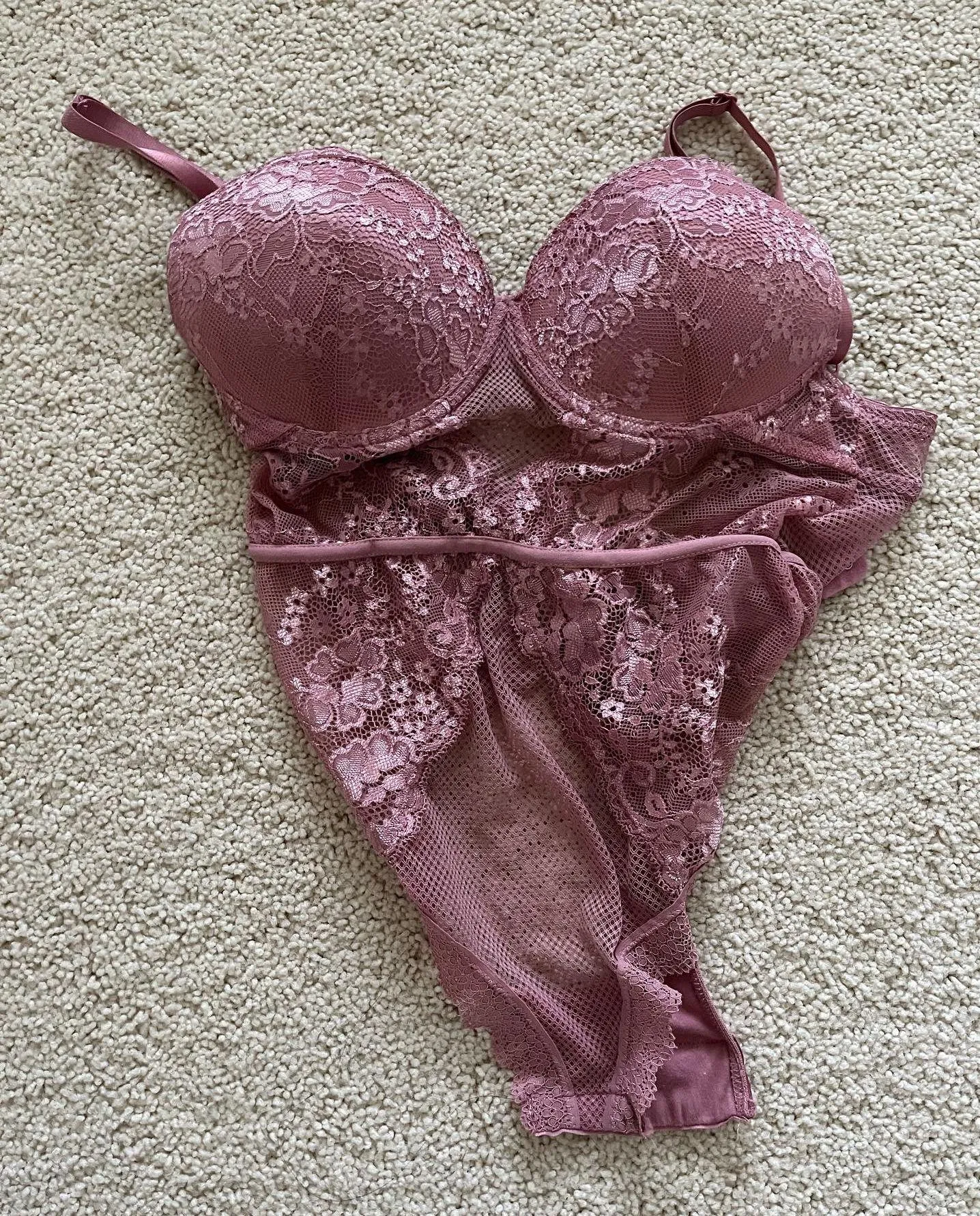 Pink Laced Bodysuit - Image 3