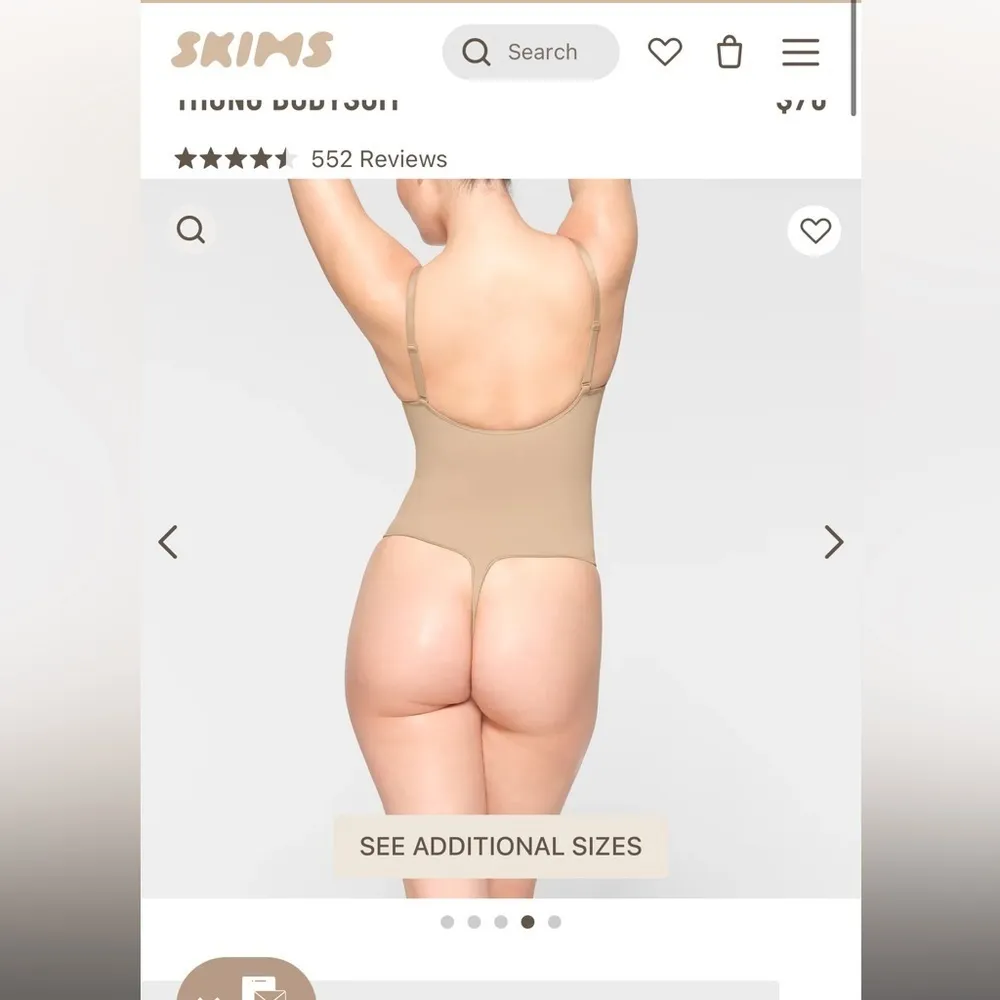 NWT SKIMS Low back thong bodysuit - Image 3
