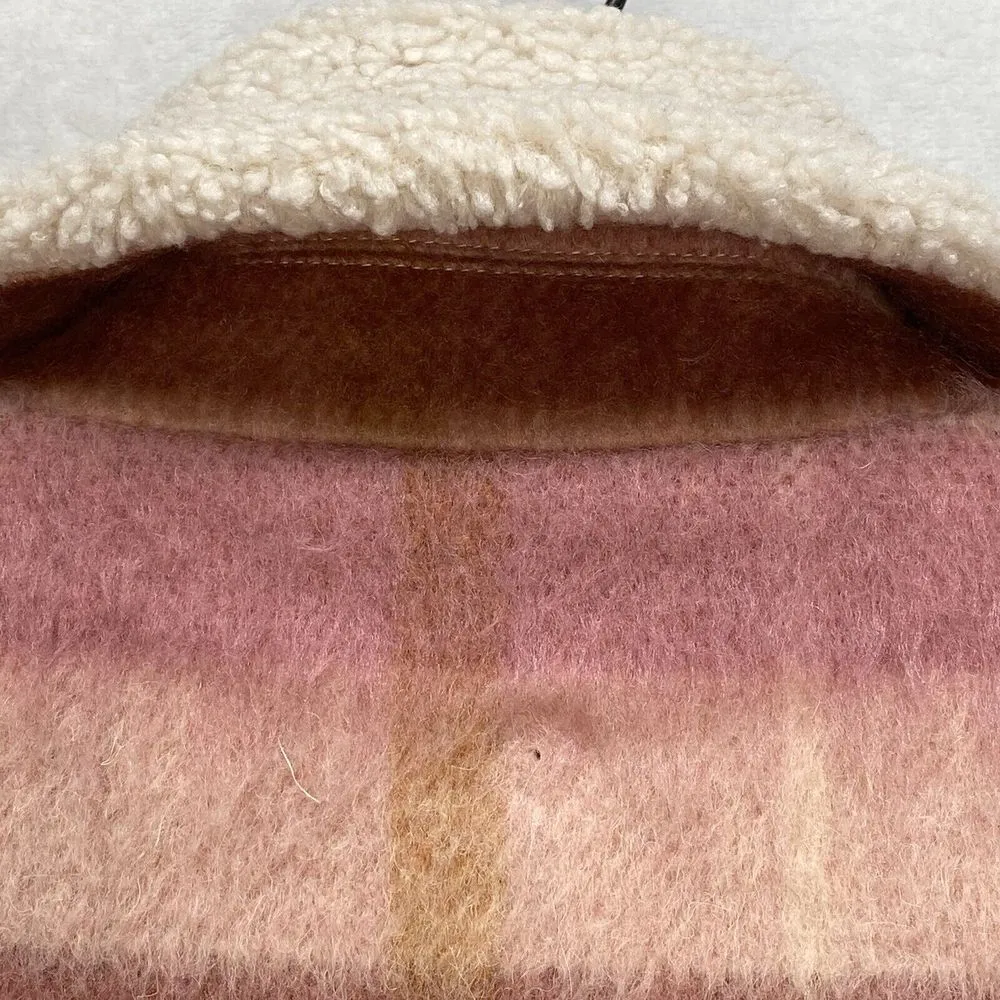 L*Space Jacket Womens M Stripe‎ Plaid About You Seashore Oasis Pink gorpcore - Image 11