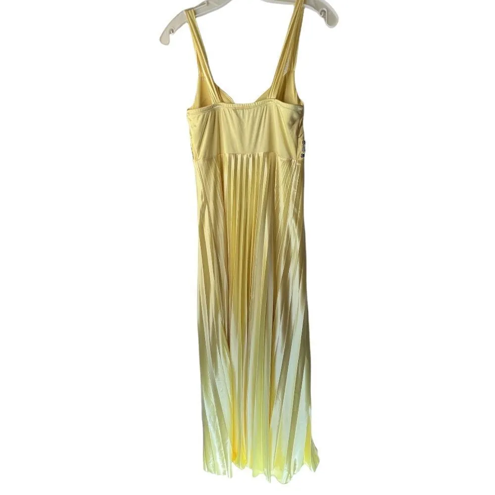 My Michelle‎ Yellow Pleated Dress - Image 4