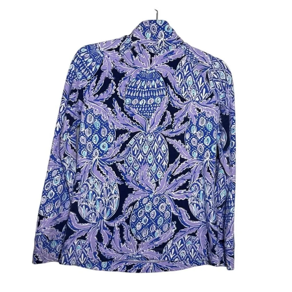 Lilly Pulitzer Captain Popover Coco Safari Lilac Verbena Sweatshirt Sz. S - Image 6