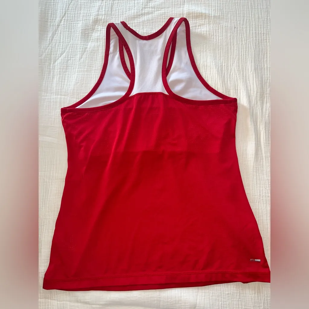 Adidas Red & White ATS Cool Racerback Tank Top | Size L - Image 2