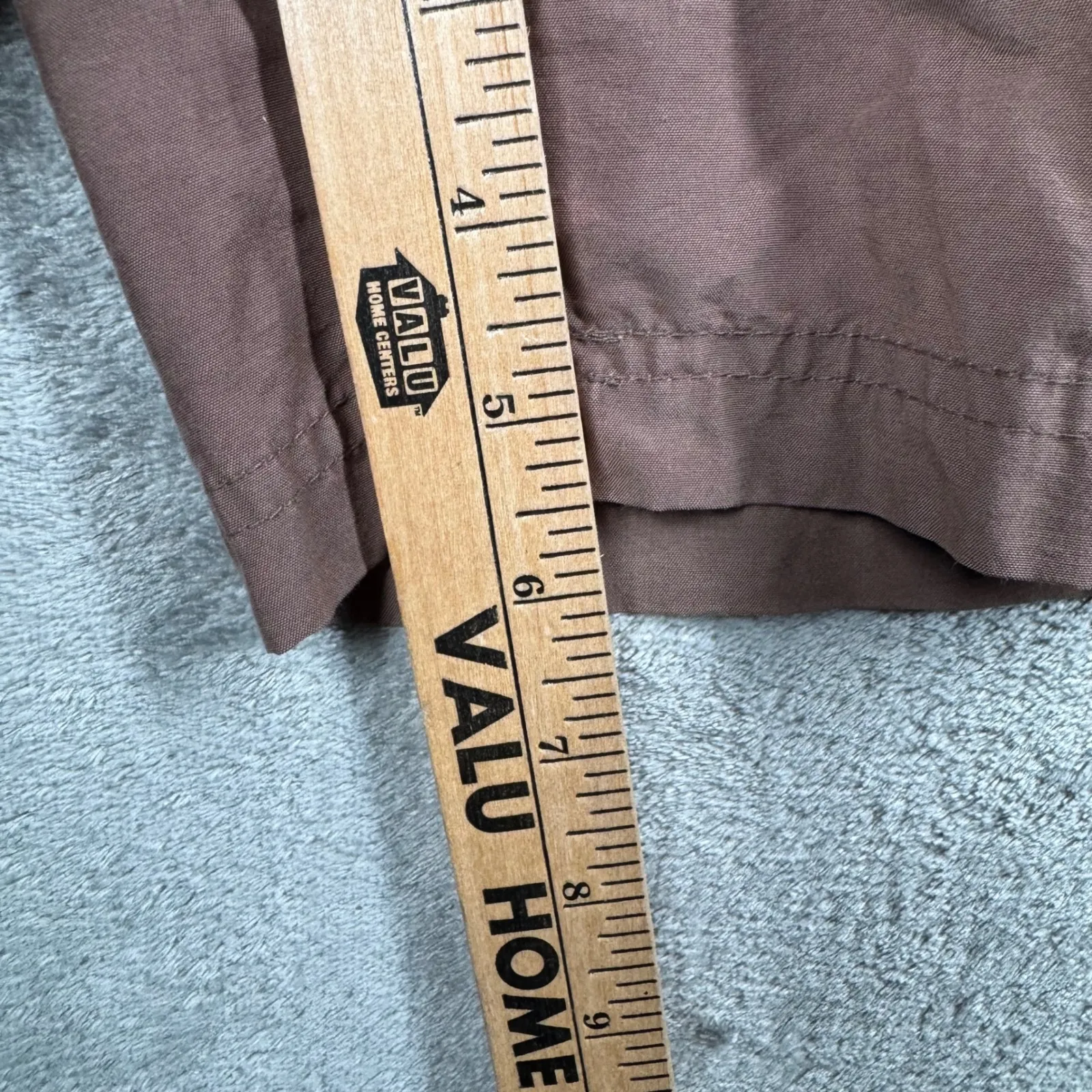 Columbia Sportswear M 6 Drawstring Shorts Cotton Nylon‎ Brown Hiking Gorpcore - Image 9