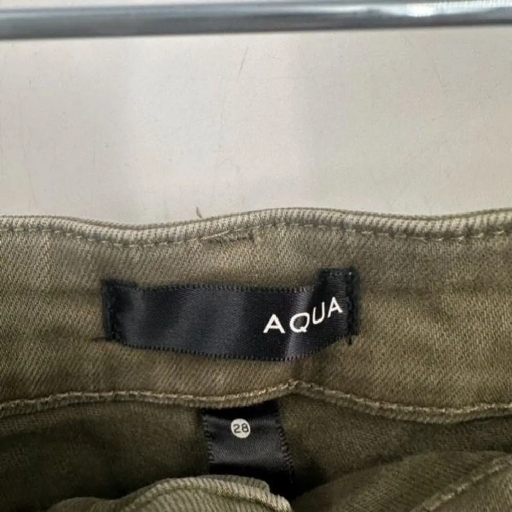 AQUA army green cut off shorts Size 28 ( Size 6) Shortie Shorts‎ - Image 4