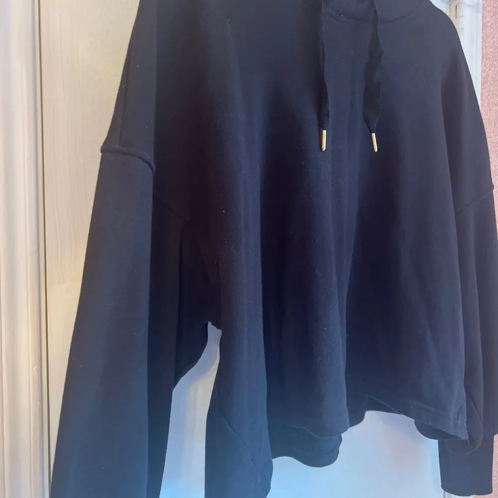 Old Navy Womens Black Hoodie XL Petite Long Sleeve - Image 2