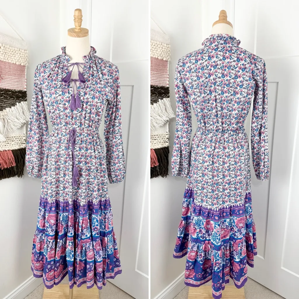 NEW Mille Astrid Floral Dress Bluebell Sz XS White - Image 5