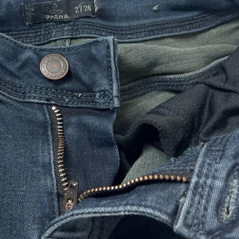 Prana Low Rise Skinny Jeans Medium Wash Stretchy Women’s Size 2 Solid Blue - Image 7