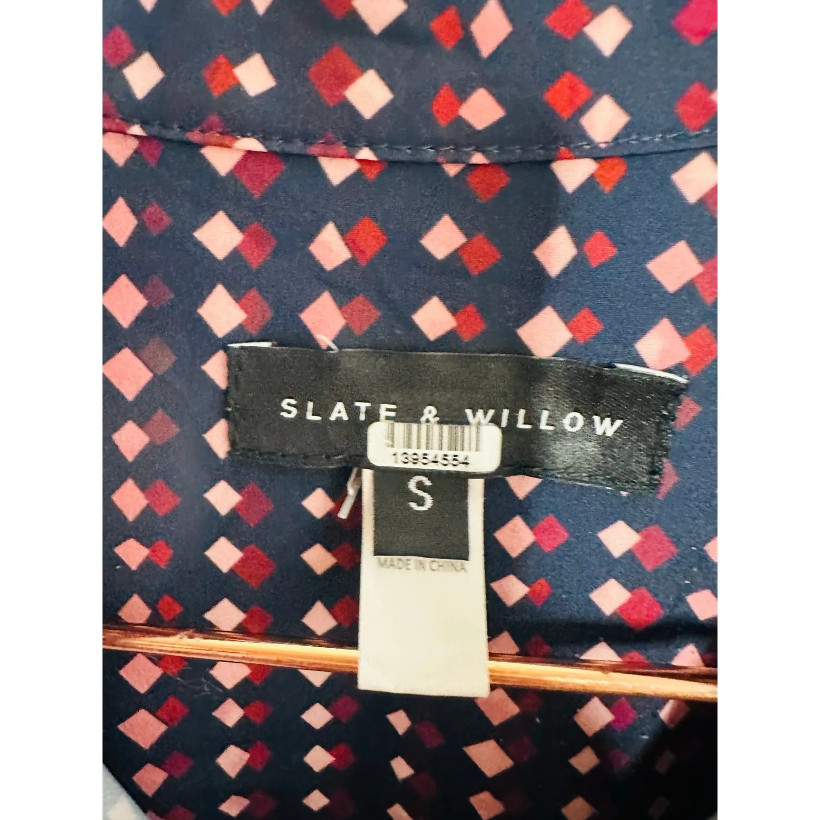 SLATE & WILLOW Purple City Lights Shirt Collar Neckline Shirtdress Size Small - Image 10