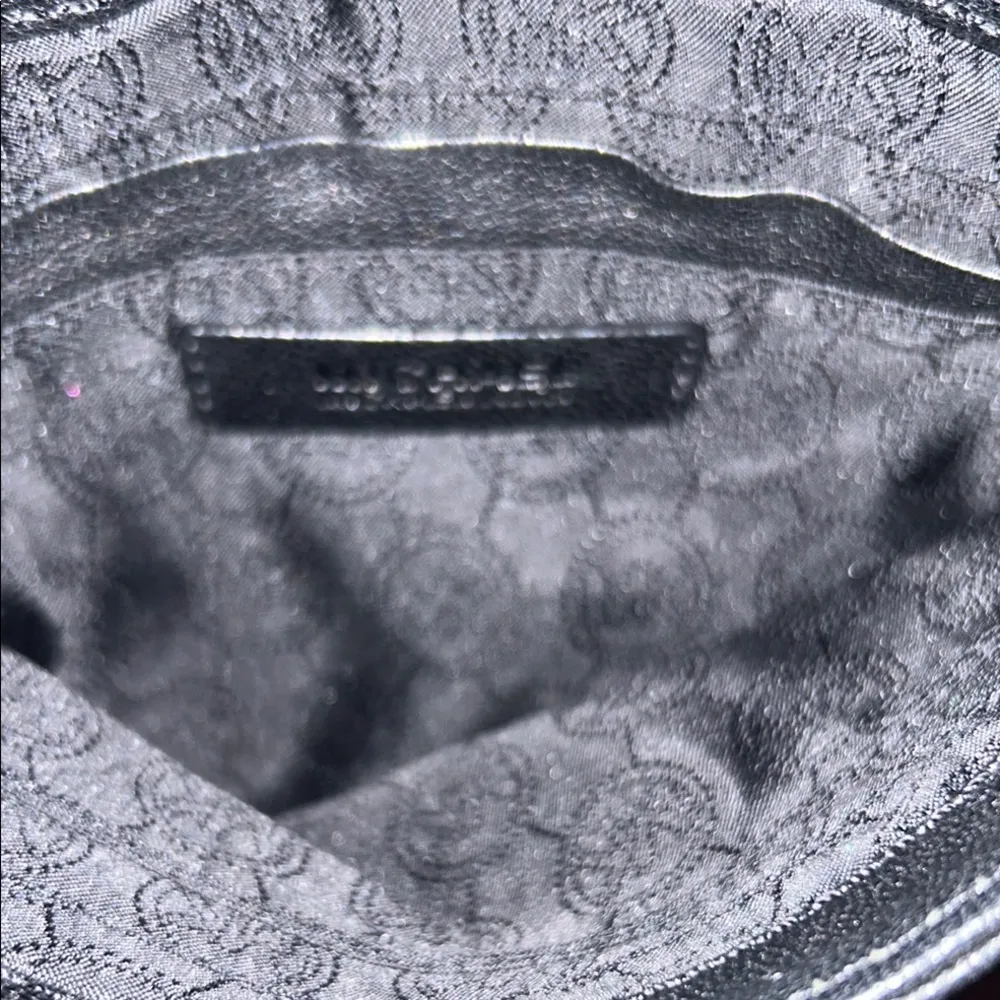 Michael Kors Black Leather and Gold Metal Crossbody Bag - Image 7