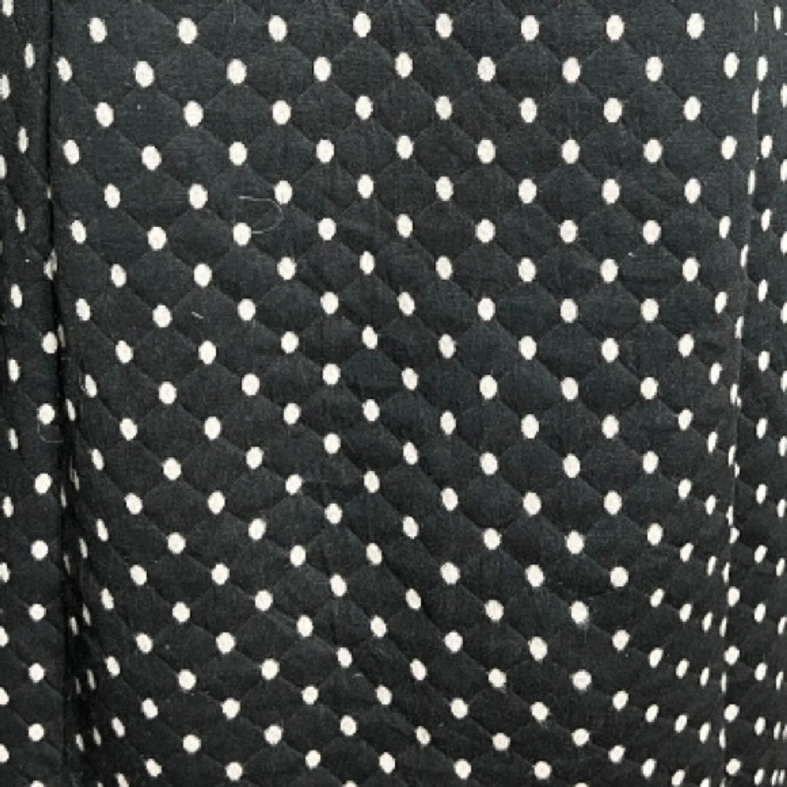 Boden Dress Womens 6L Navy Blue White Polka Dot Sheath Quilted Novelty Bohemian‎ Size 6 - Image 5