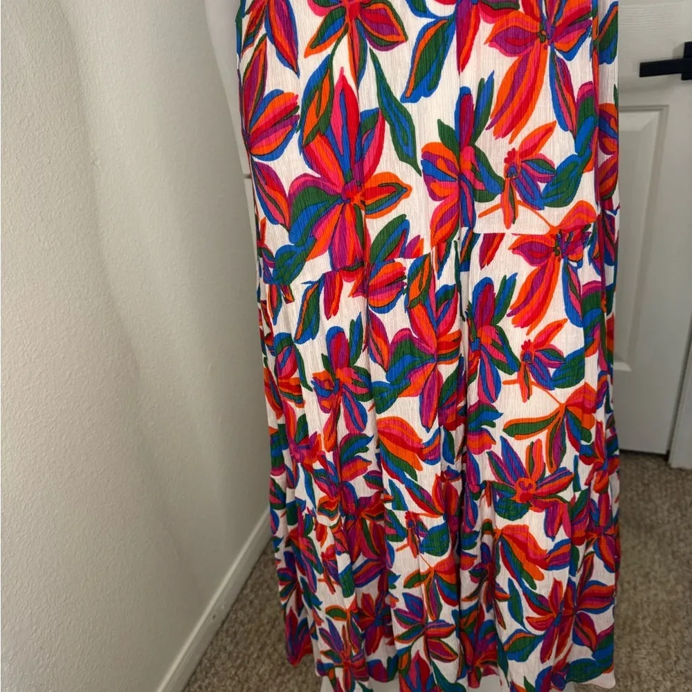 Skies Are Blue Red and White Sleeveless Maxi Sundress Size Small.  #151 - Image 15