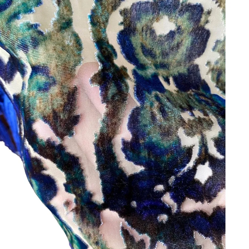 NWT ~ URBAN OUTFITTERS Bohemian Velvet Fringe Boho Poncho Open Sheer Kimono - Image 11