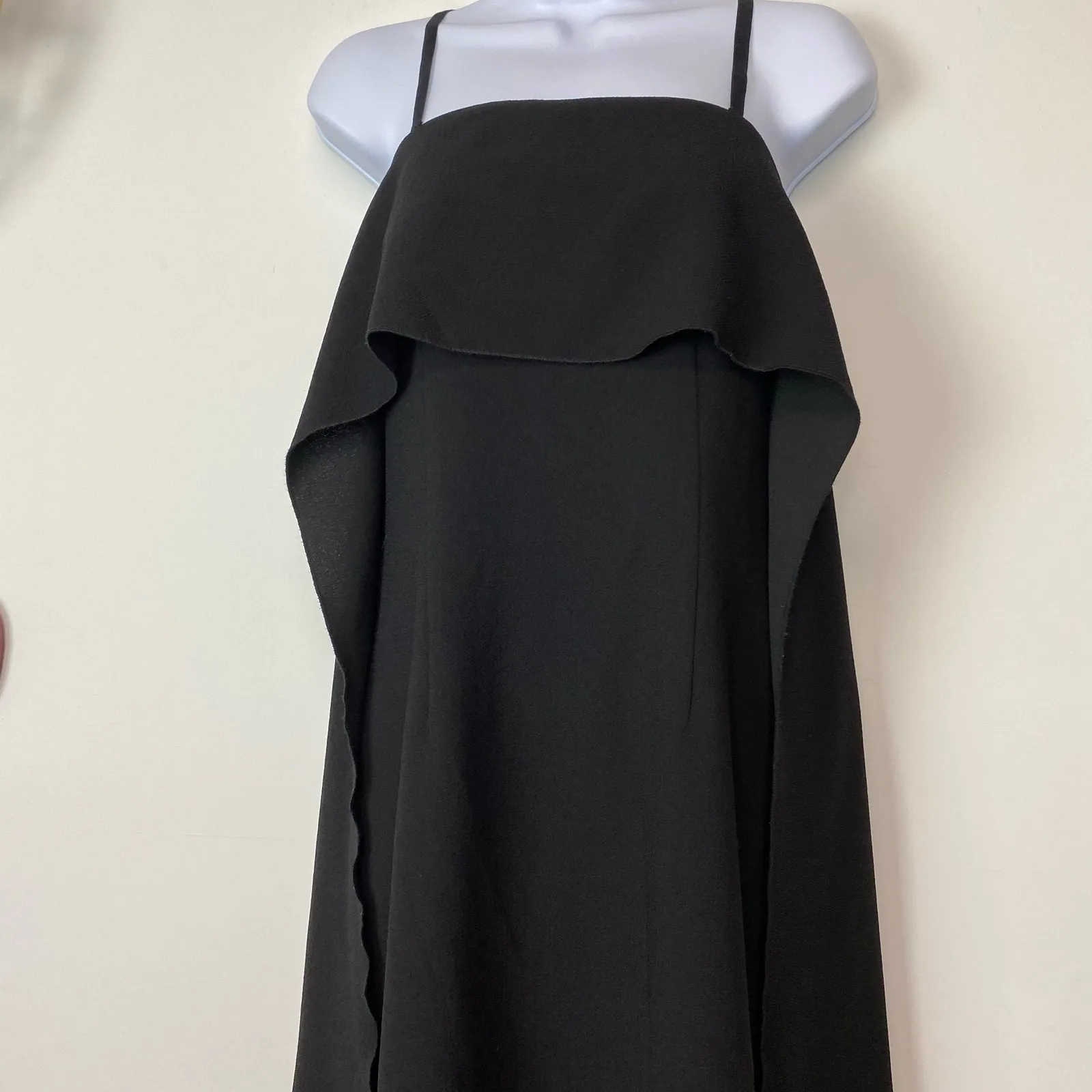 Trina Turk Black Ruffled Genius Strapless Convertible Cocktail Dress Size 4 - Image 6