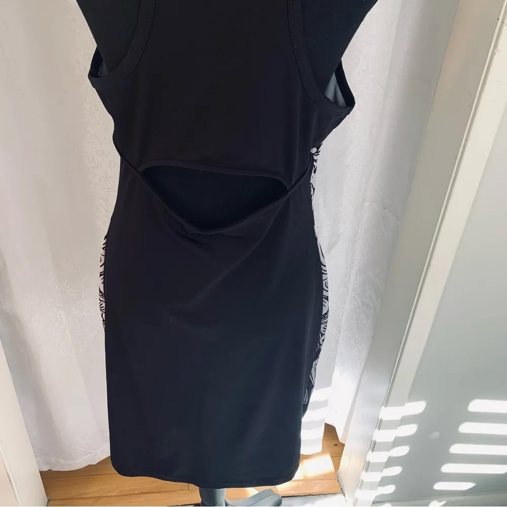 RAMPAGE DAMASK PRINT JERSEY DRESS Sz: L - Image 6