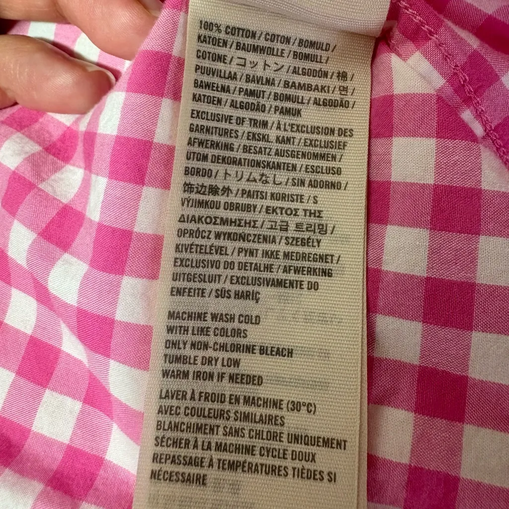 Gilly Hicks  SIDNEY Pink Gingham Button-Up Shirt - Image 5