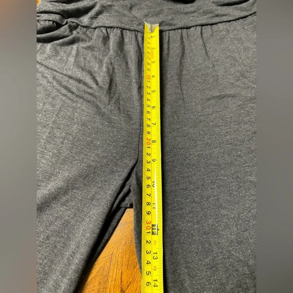 Soft Surroundings Toujours Jumpsuit Womens Size Medium Charcoal Grey Wide Leg - Image 5