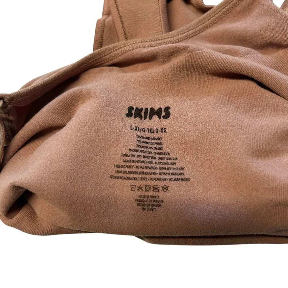 Skims Size L/XL‎ Sculpting Thong Bodysuit Sienna Brown Shapewear Iconic NWT - Image 7