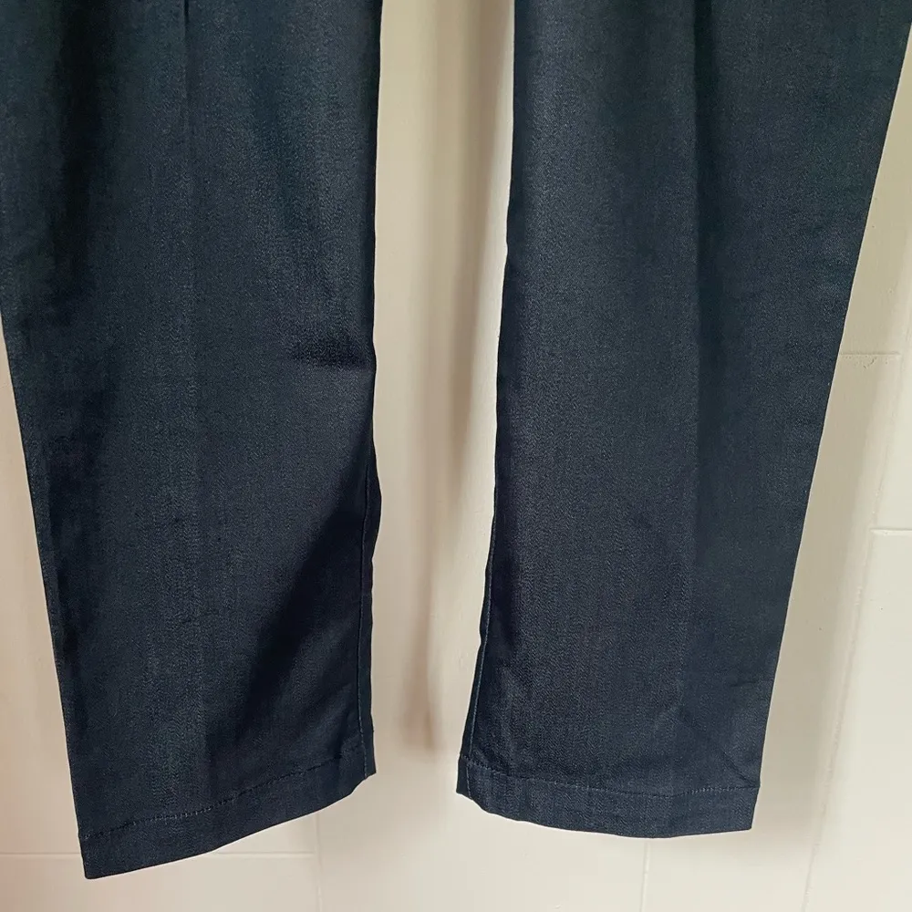 Liz Lange Maternity dark wash denim jean trousers straight leg ~ women’s size M - Image 3
