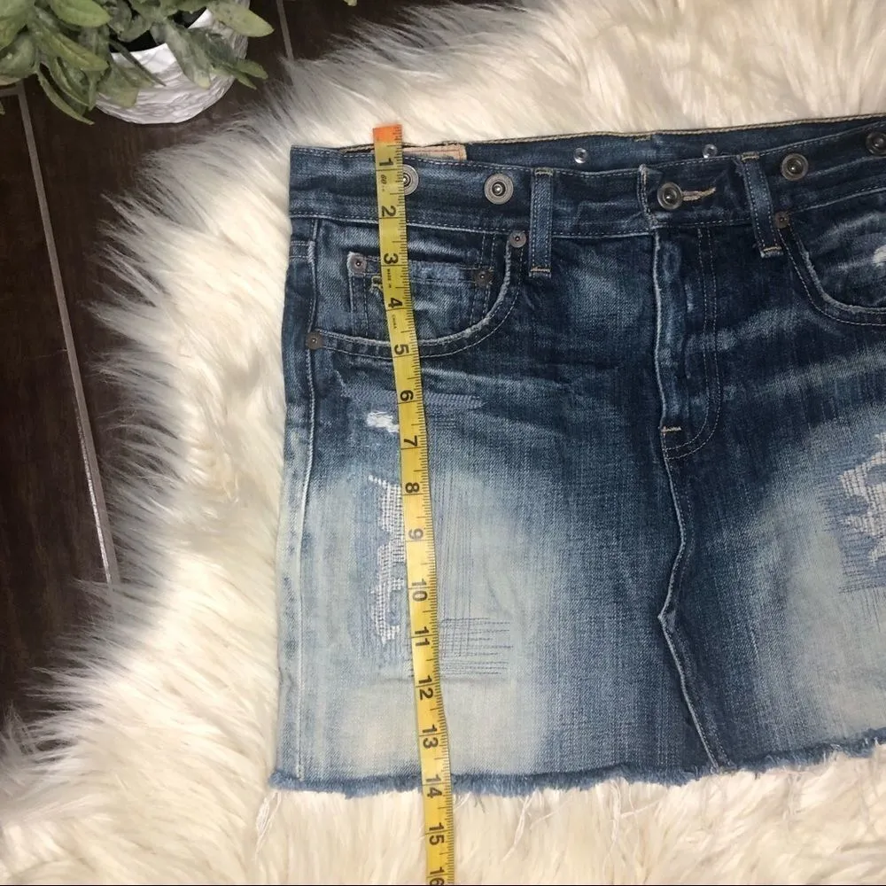 Ralph Lauren polo distressed denim skirt sz 26 - Image 6