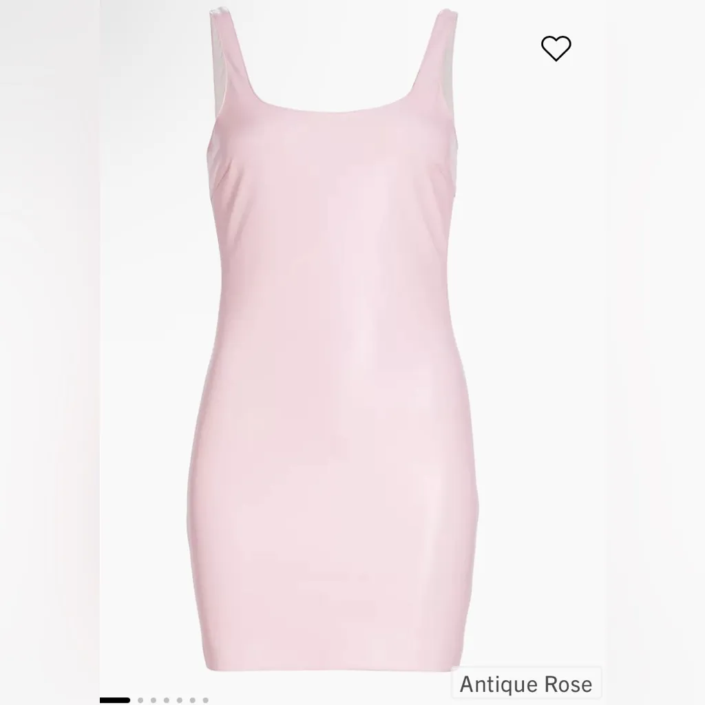 New! Amanda Uprichard Margot Faux-Leather‎ Sleeveless Minidress Pink Small $228 - Image 5